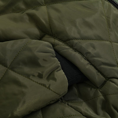 Men's Padded Stand Collar Solid Color Thermal Padded Jacket