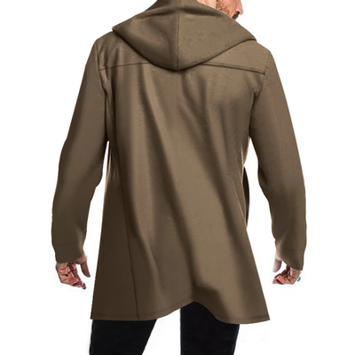 Numa | Men's Wool Coat with Hood - Double Breasted Warm & Elegant