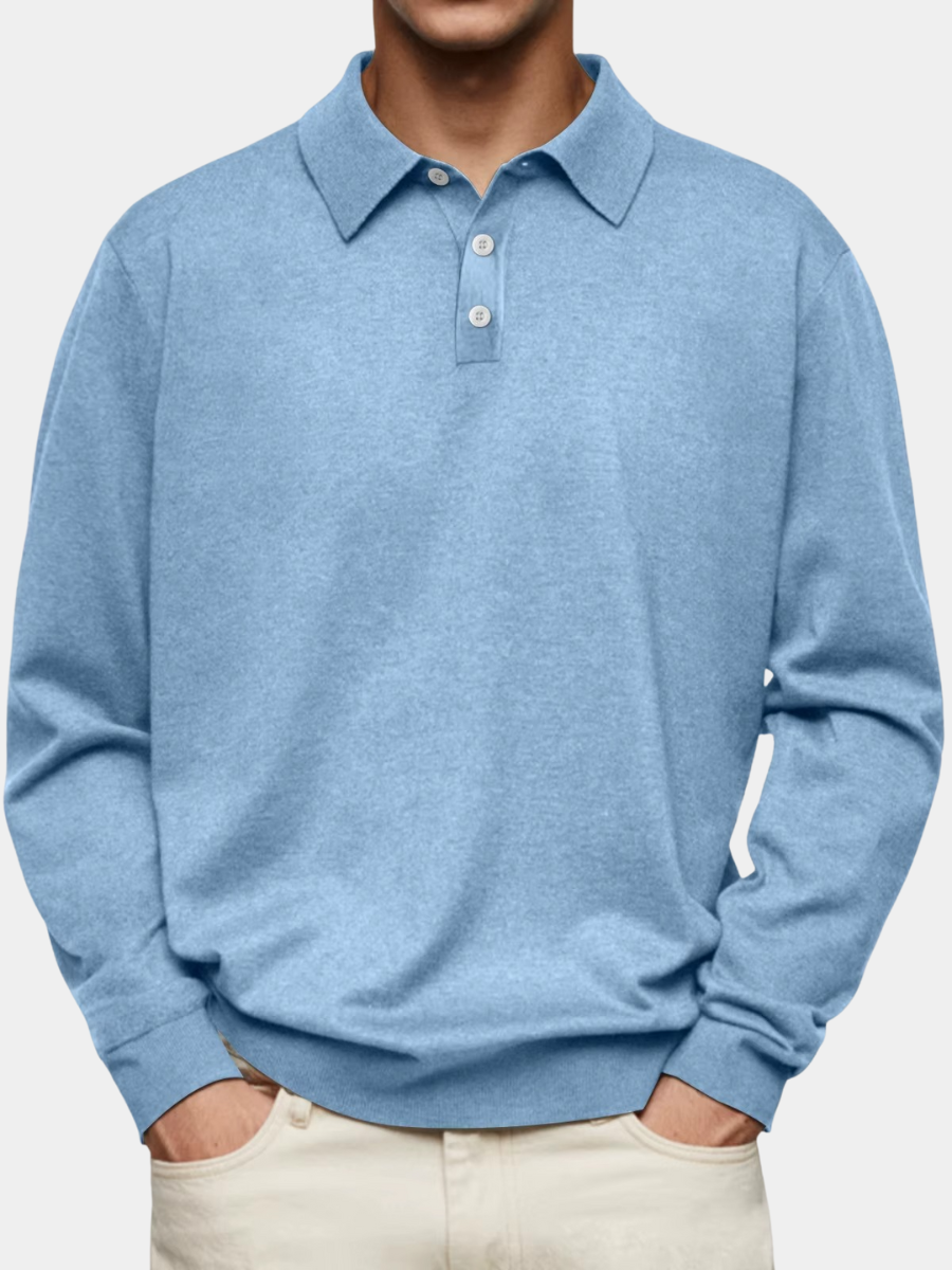 Neil | Long Sleeve Polo Shirt