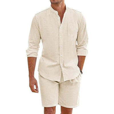 Oscar® | Button-Up Shirt And Shorts Set For Men