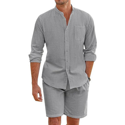 Oscar® | Button-Up Shirt And Shorts Set For Men