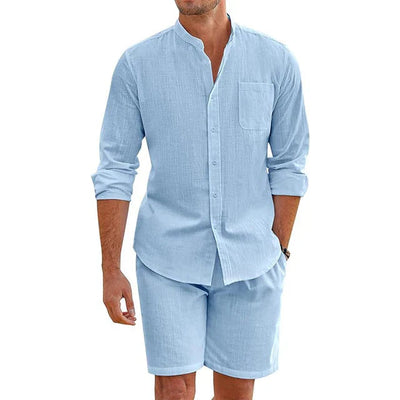Oscar® | Button-Up Shirt And Shorts Set For Men