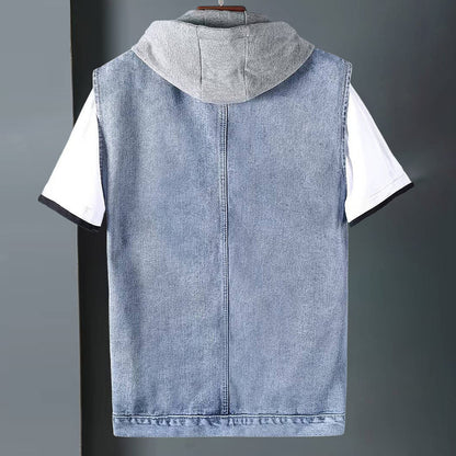 Alberto® | Denim hooded vest