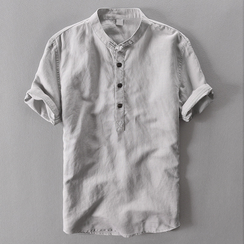 Janus | Luca Henley Linen Shirt