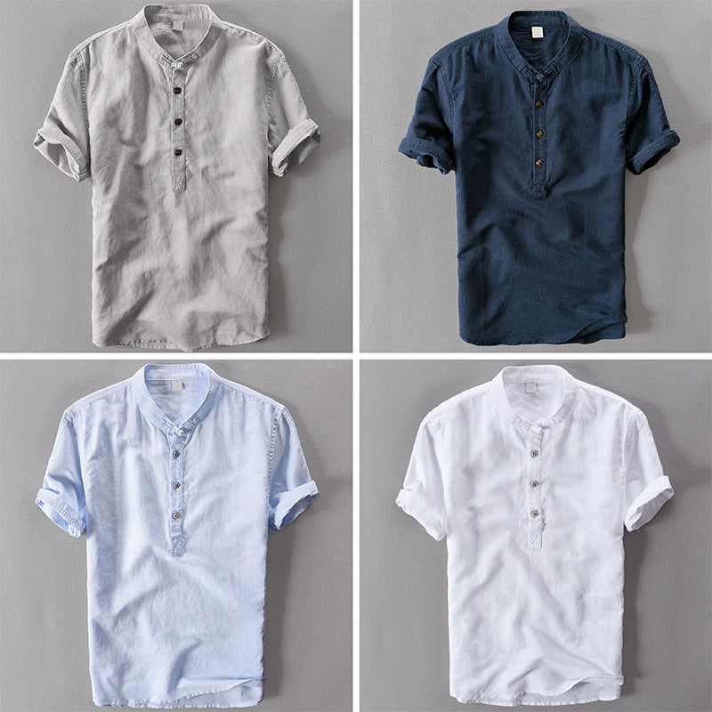 Janus | Luca Henley Linen Shirt