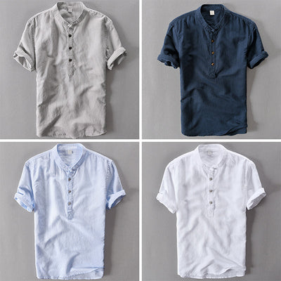 Janus | Luca Henley Linen Shirt