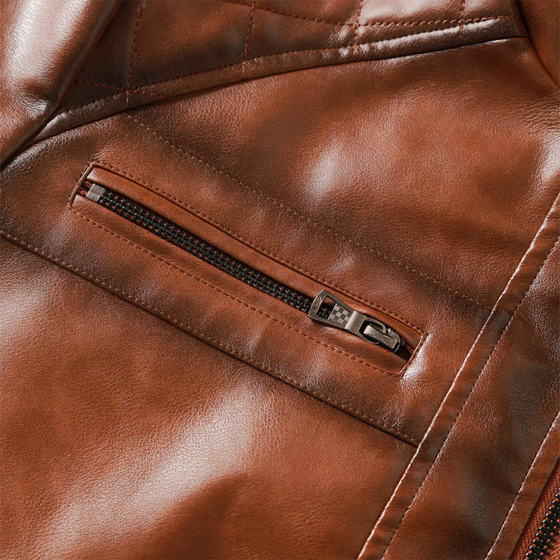 Ture® | Davide Costa Slim Fit Leather Jacket