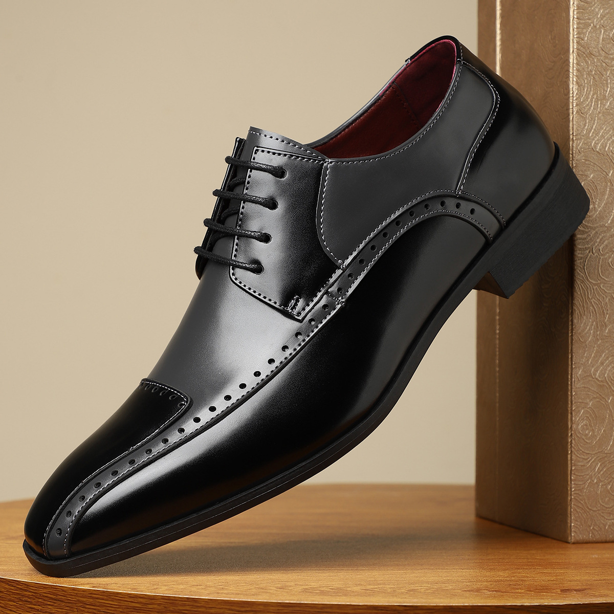 Gonzalo® | Salvatori Leather Brogue Dress Shoes