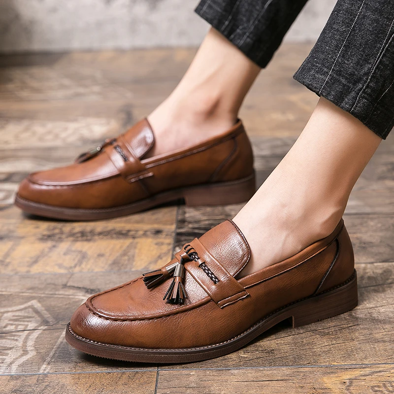 Frank | Leather Tassel Loafers