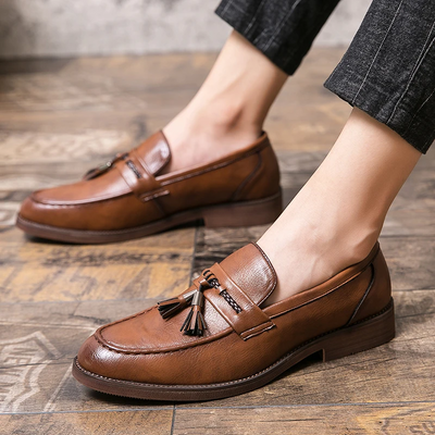 Frank | Leather Tassel Loafers