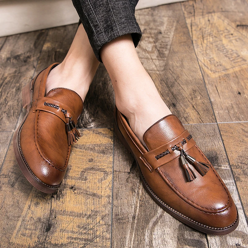 Frank | Leather Tassel Loafers