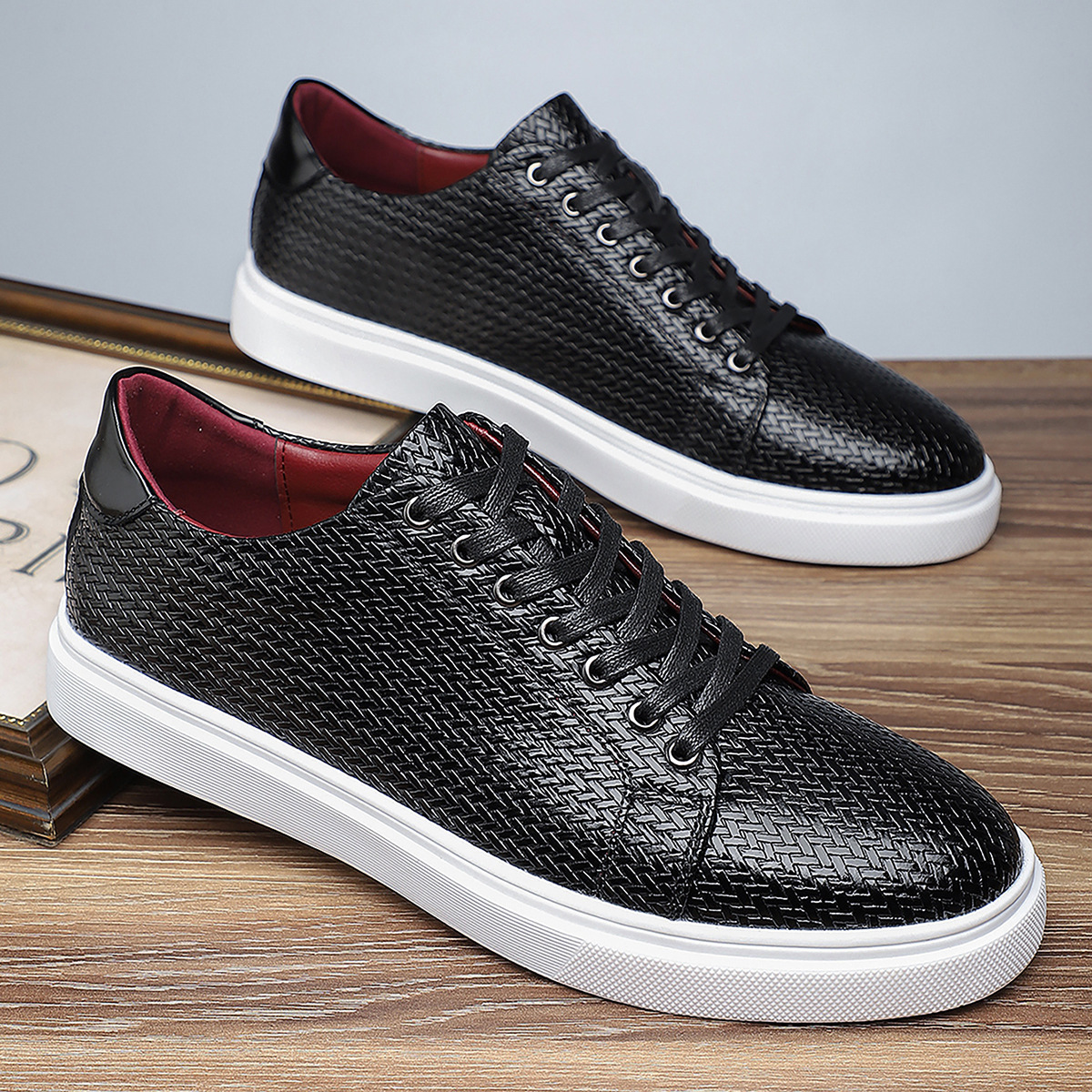 Travis® | Woven Leather Sneakers