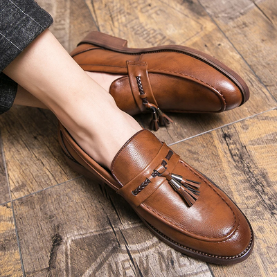 Frank | Leather Tassel Loafers