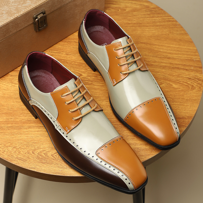 Gonzalo® | Salvatori Leather Brogue Dress Shoes