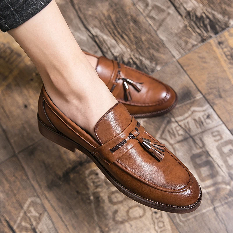 Frank | Leather Tassel Loafers
