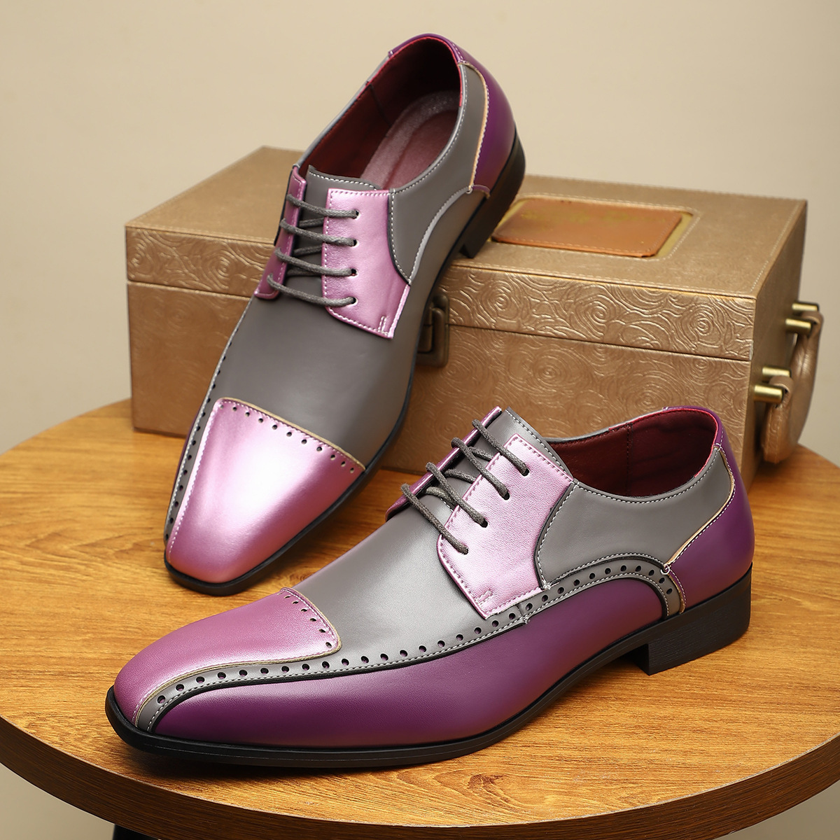 Gonzalo® | Salvatori Leather Brogue Dress Shoes