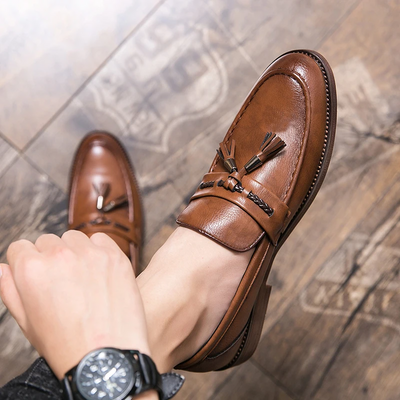 Frank | Leather Tassel Loafers
