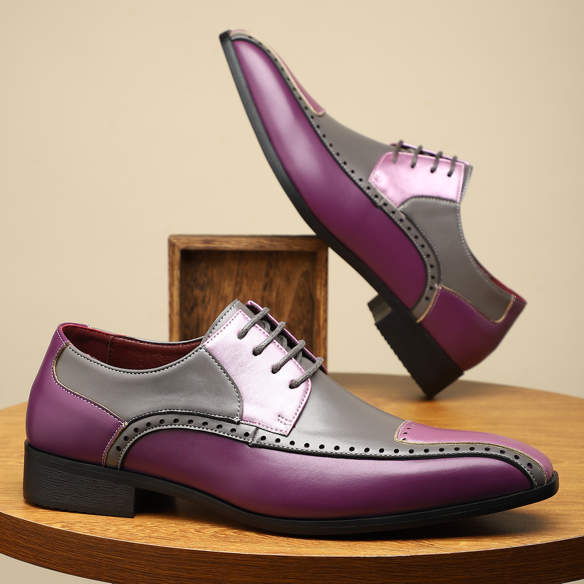 Gonzalo® | Salvatori Leather Brogue Dress Shoes