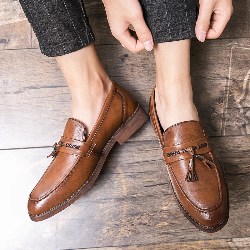 Frank | Leather Tassel Loafers