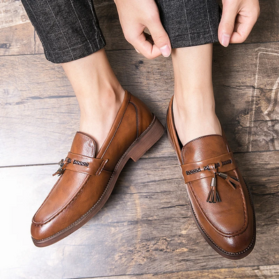 Frank | Leather Tassel Loafers