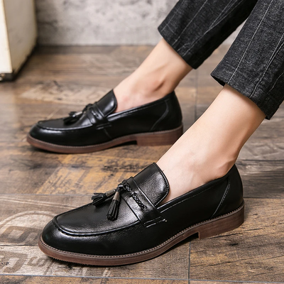 Frank | Leather Tassel Loafers