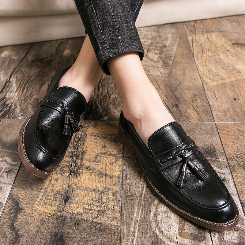 Frank | Leather Tassel Loafers
