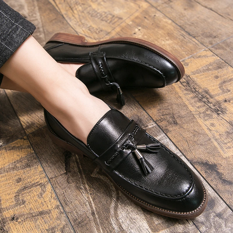 Frank | Leather Tassel Loafers