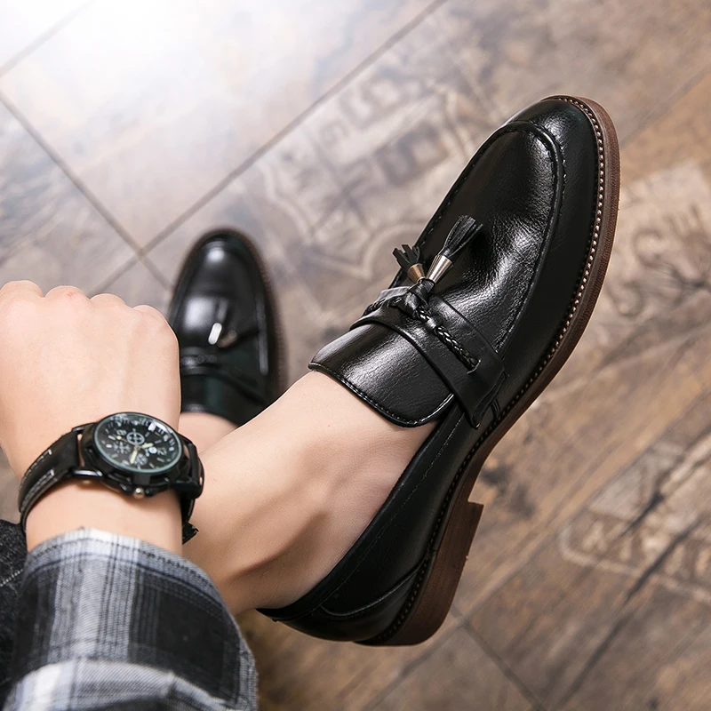 Frank | Leather Tassel Loafers