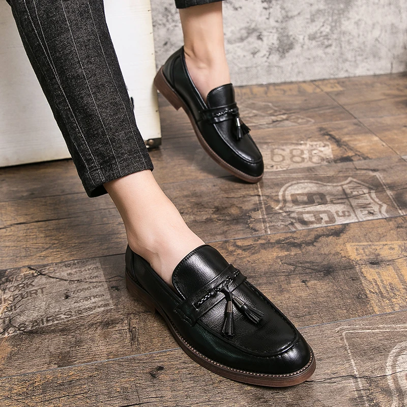 Frank | Leather Tassel Loafers