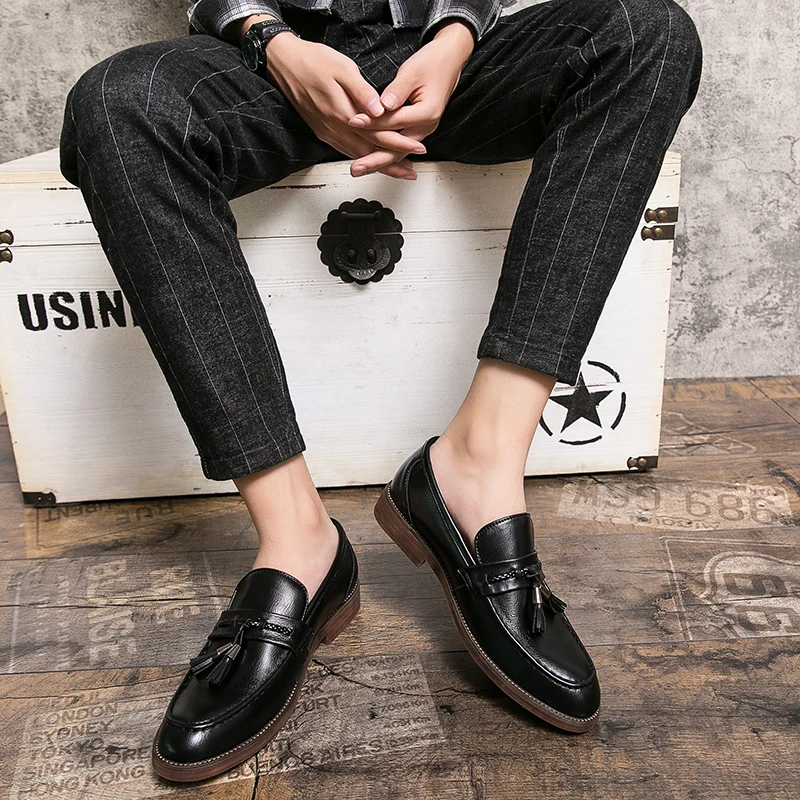 Frank | Leather Tassel Loafers