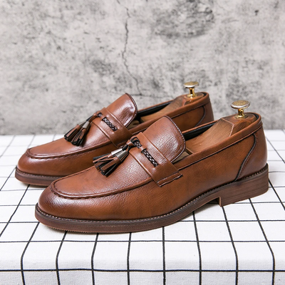 Frank | Leather Tassel Loafers