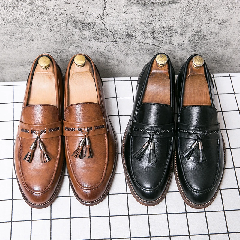 Frank | Leather Tassel Loafers