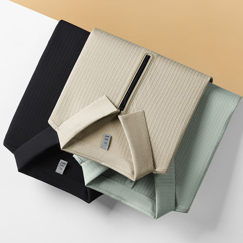 Marcel® | Texture-Zip Polo