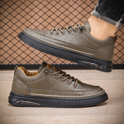 Caleb | Strada Genuine Leather Sneakers