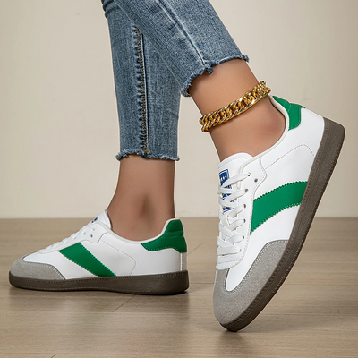 Kevin | Elle Retro Leather Sneakers