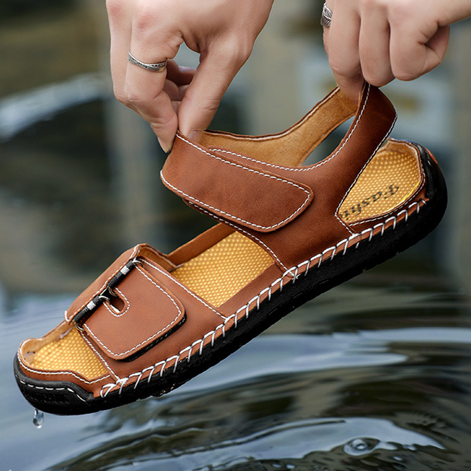 Kyle | Tramell Genuine Leather Sandals