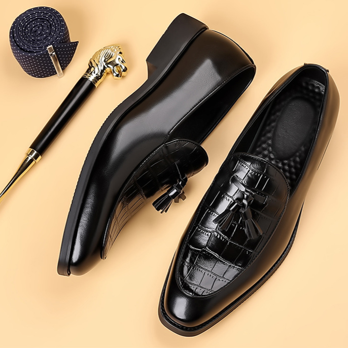 Louis | Preston Genuine Leather Tassel Loafers