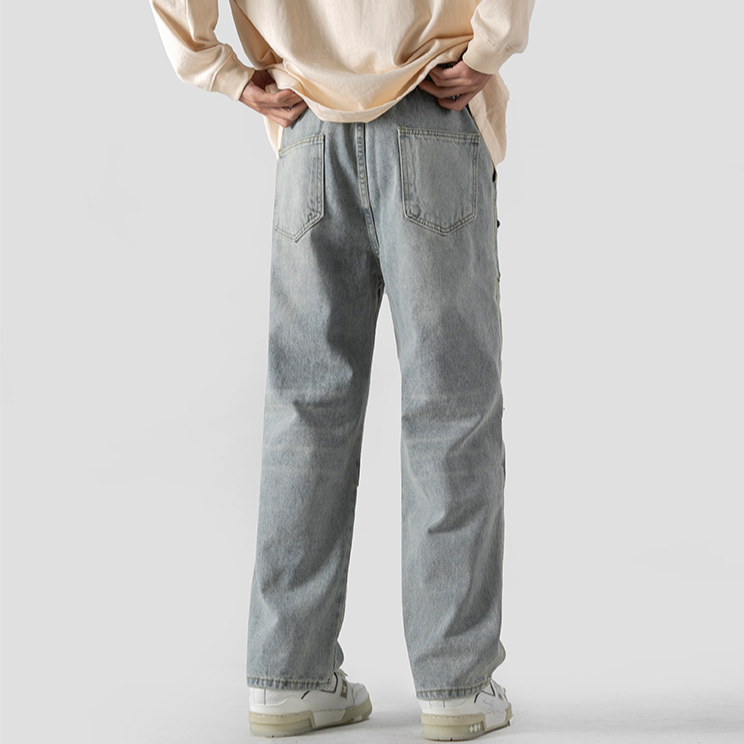Sal® | Washed Cargo Denim Pants