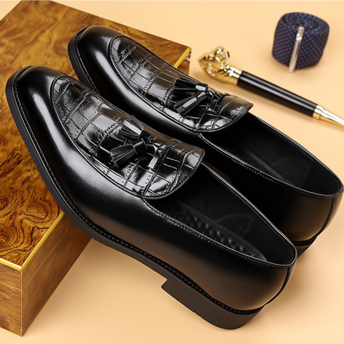 Louis | Preston Genuine Leather Tassel Loafers