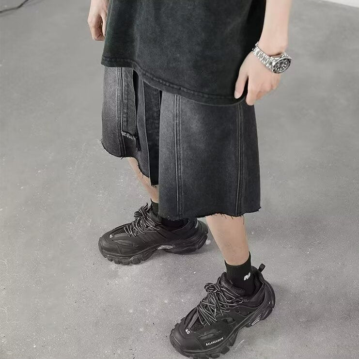 Ismael® | Urban Sonic Fringe Denim Shorts