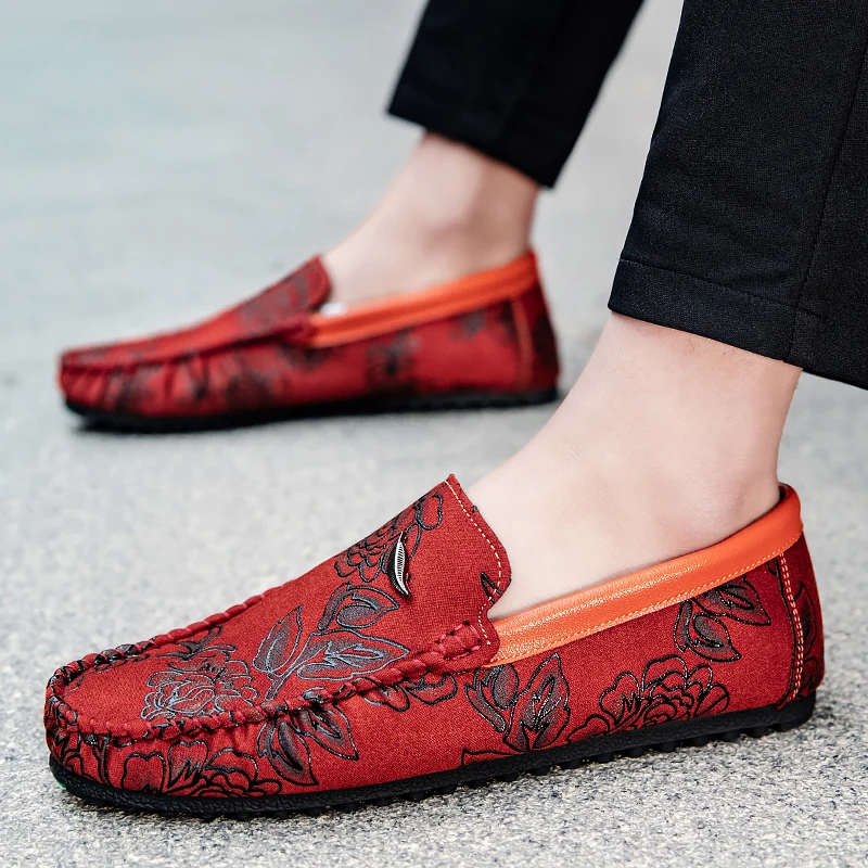 Wyatt | Floral Leather Loafers