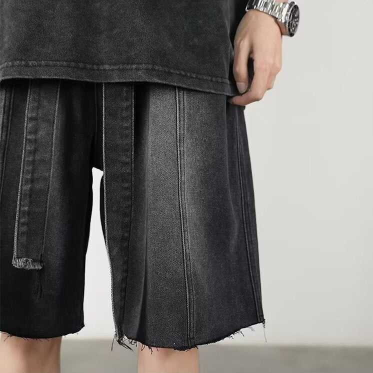 Ismael® | Urban Sonic Fringe Denim Shorts