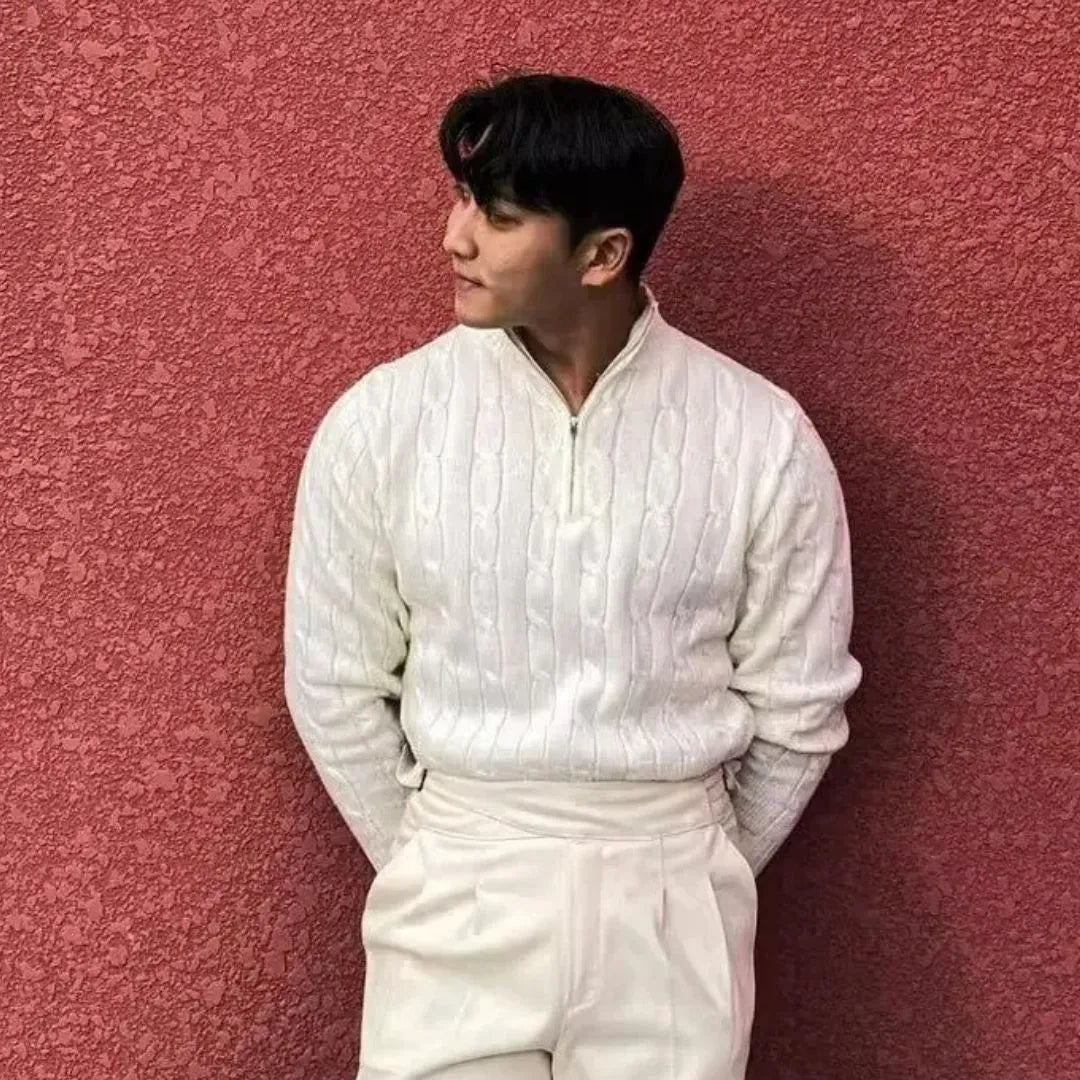 Arístides | Knit Half Zip Sweater