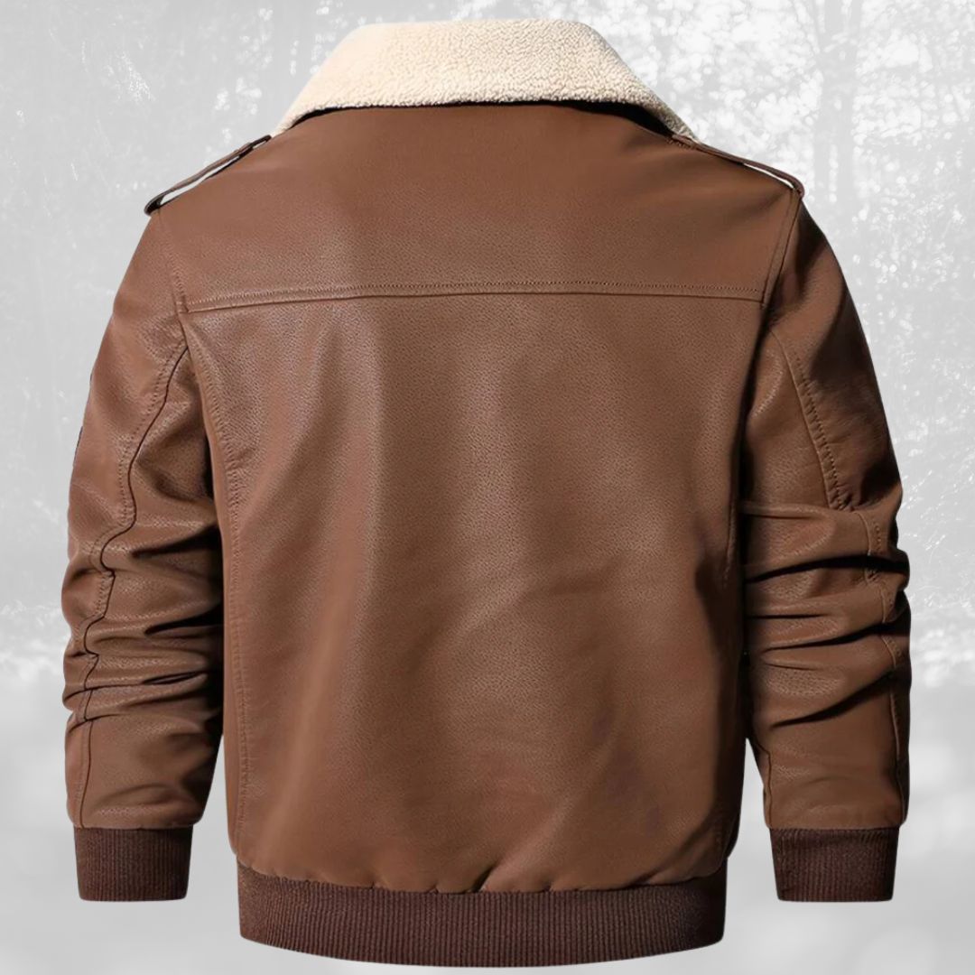 Celino | Sherpa collar flight jacket for men