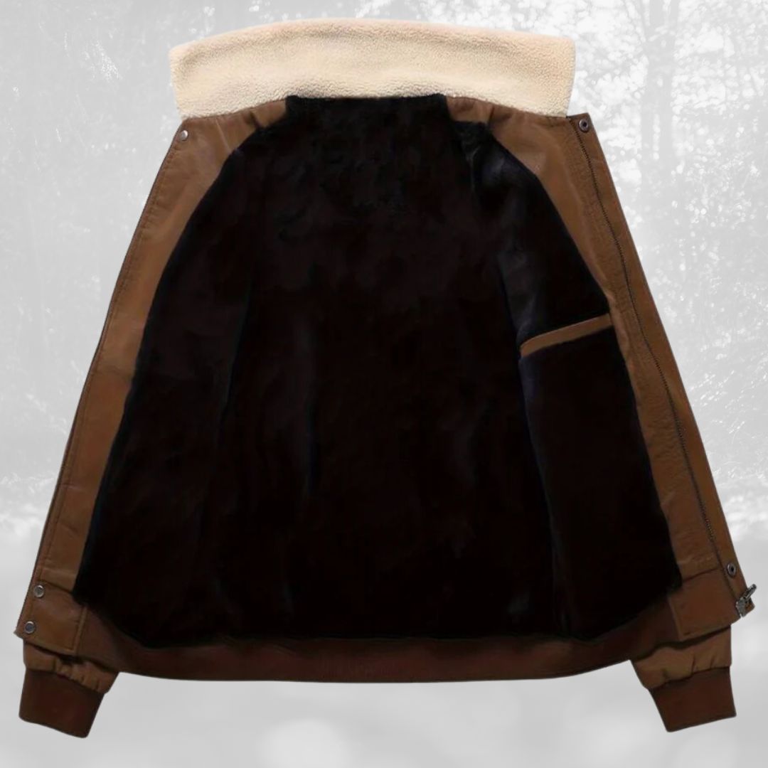 Celino | Sherpa collar flight jacket for men