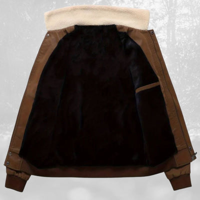 Celino | Sherpa collar flight jacket for men