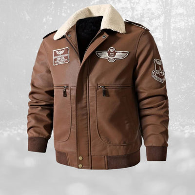 Celino | Sherpa collar flight jacket for men