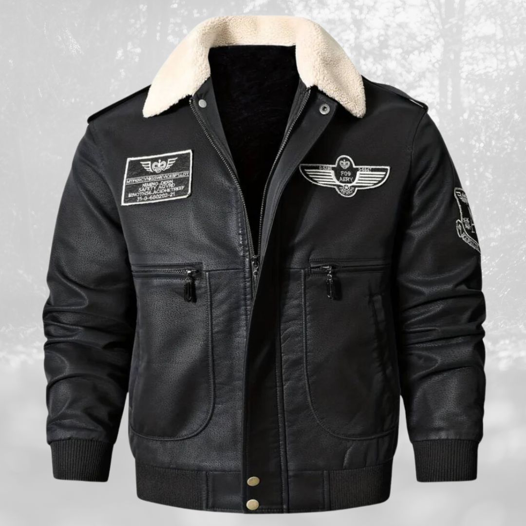 Celino | Sherpa collar flight jacket for men