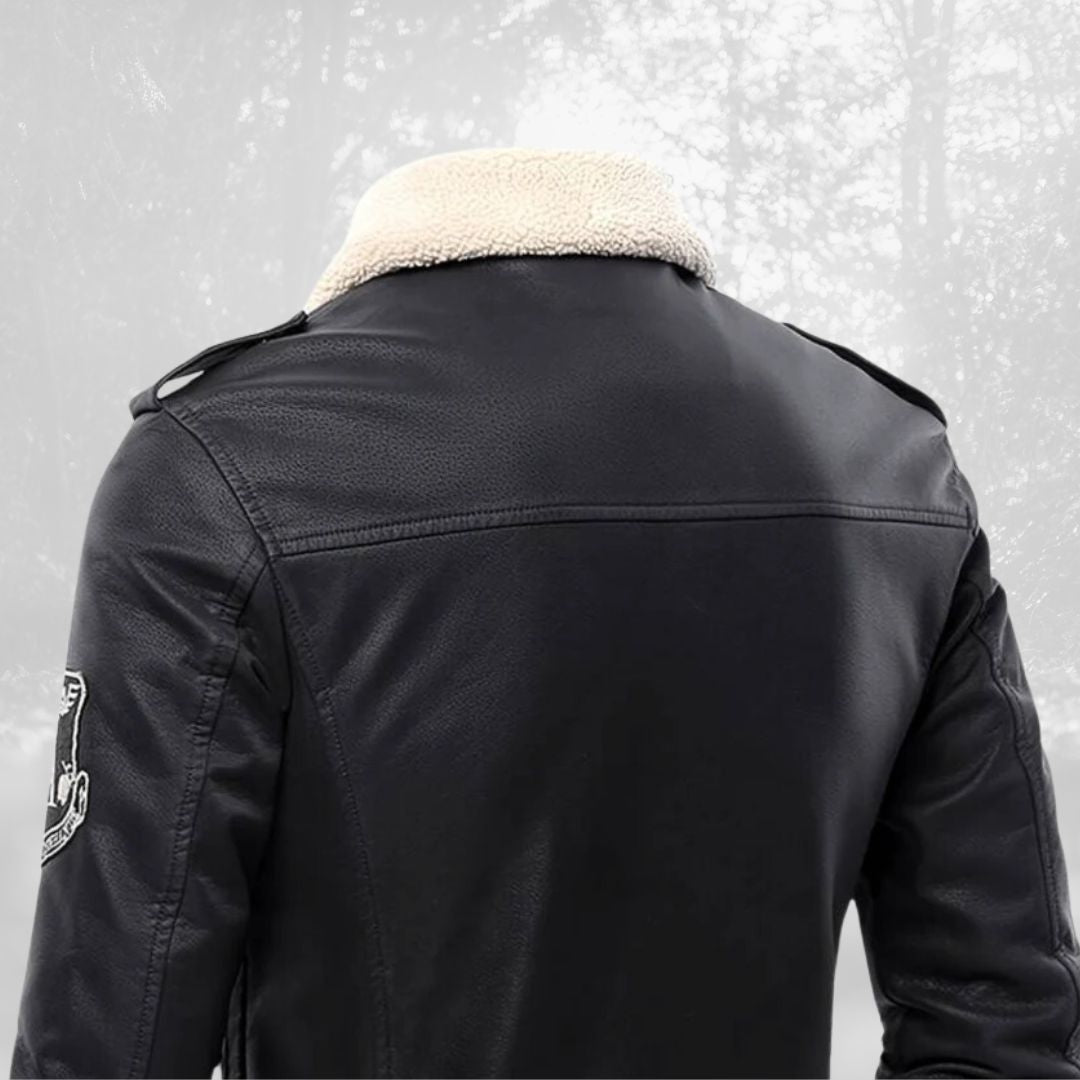 Celino | Sherpa collar flight jacket for men