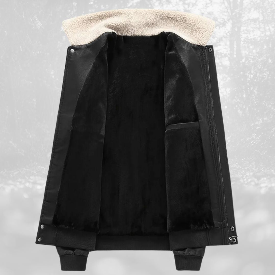 Celino | Sherpa collar flight jacket for men